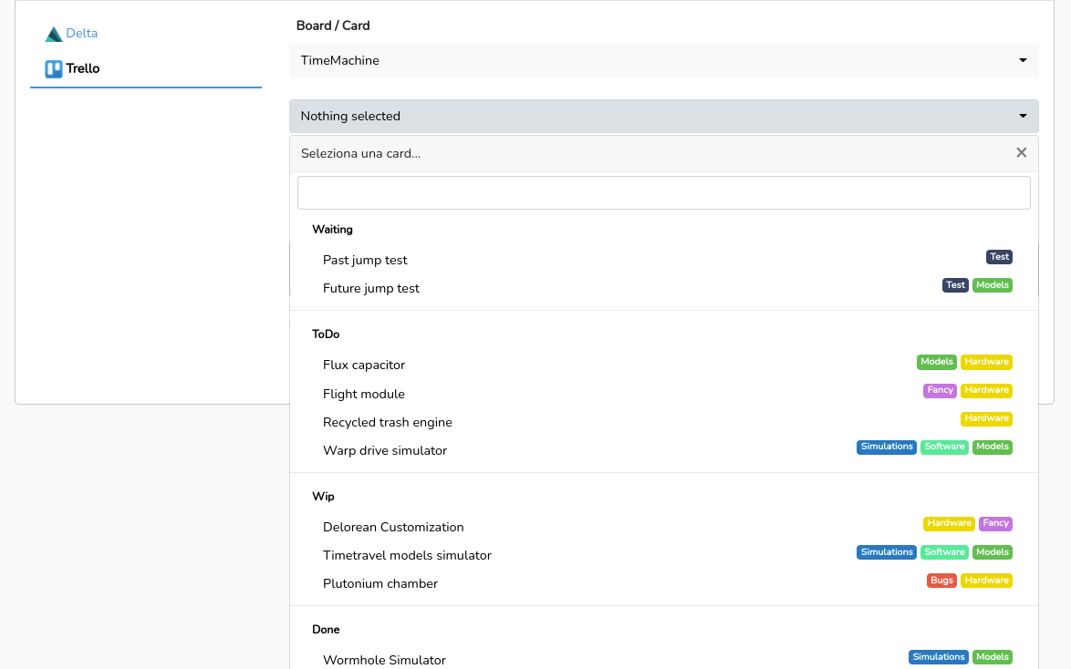 Delta Timetracking screenshot