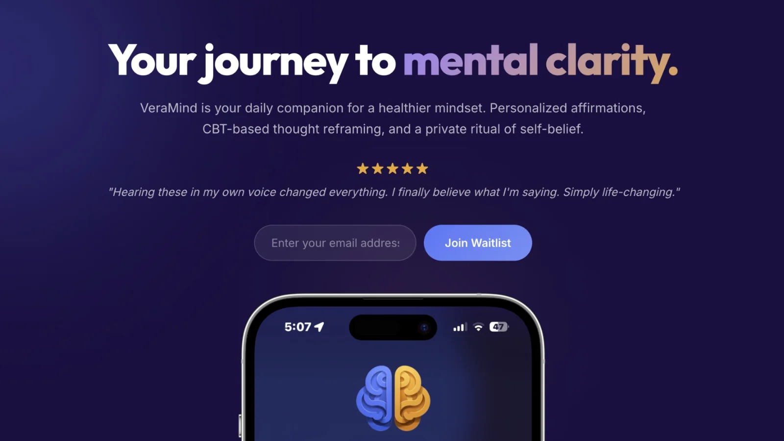 VeraMind: Flips & Affirmations screenshot