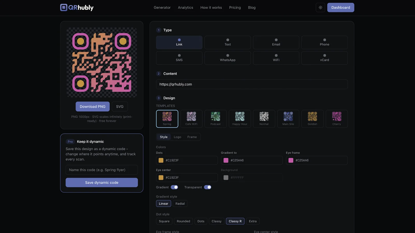 QRhubly screenshot