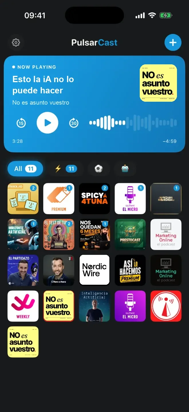 PulsarCast screenshot