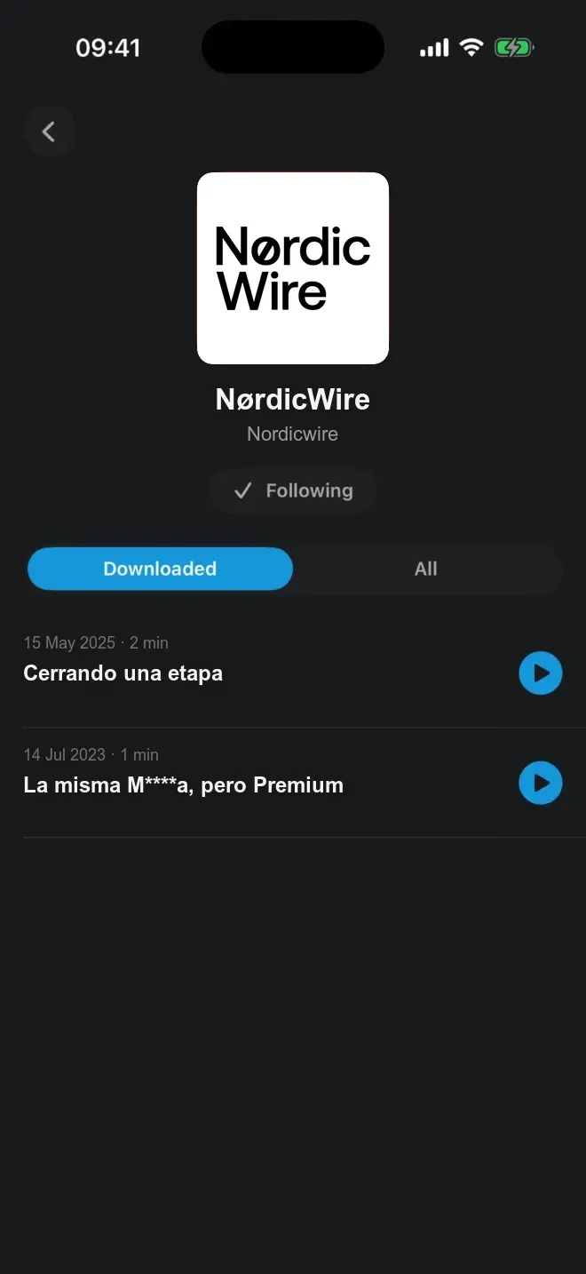 PulsarCast screenshot