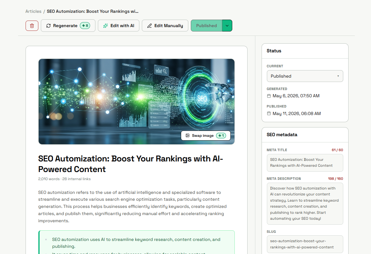 BoltSEO screenshot