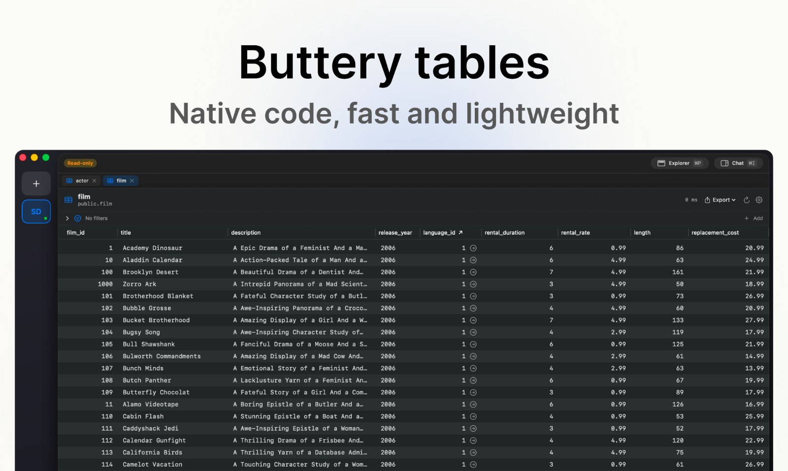 FluentDB screenshot