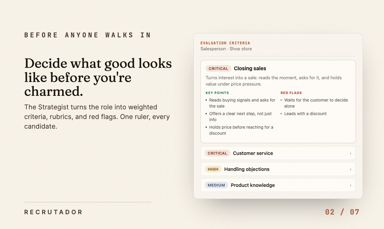 Recrutador screenshot