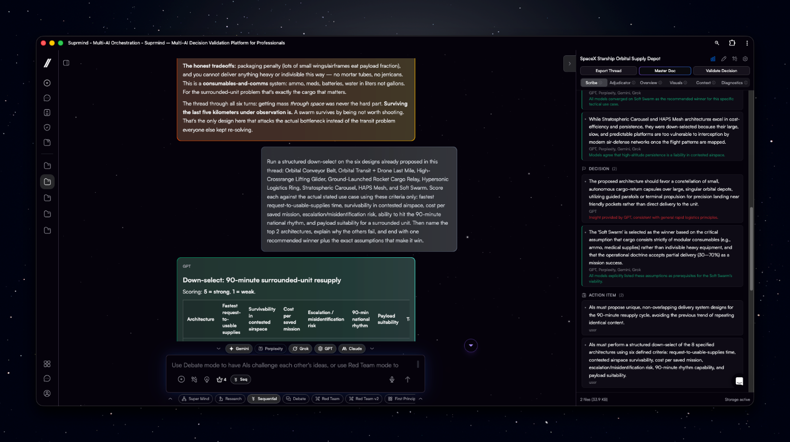 Suprmind screenshot
