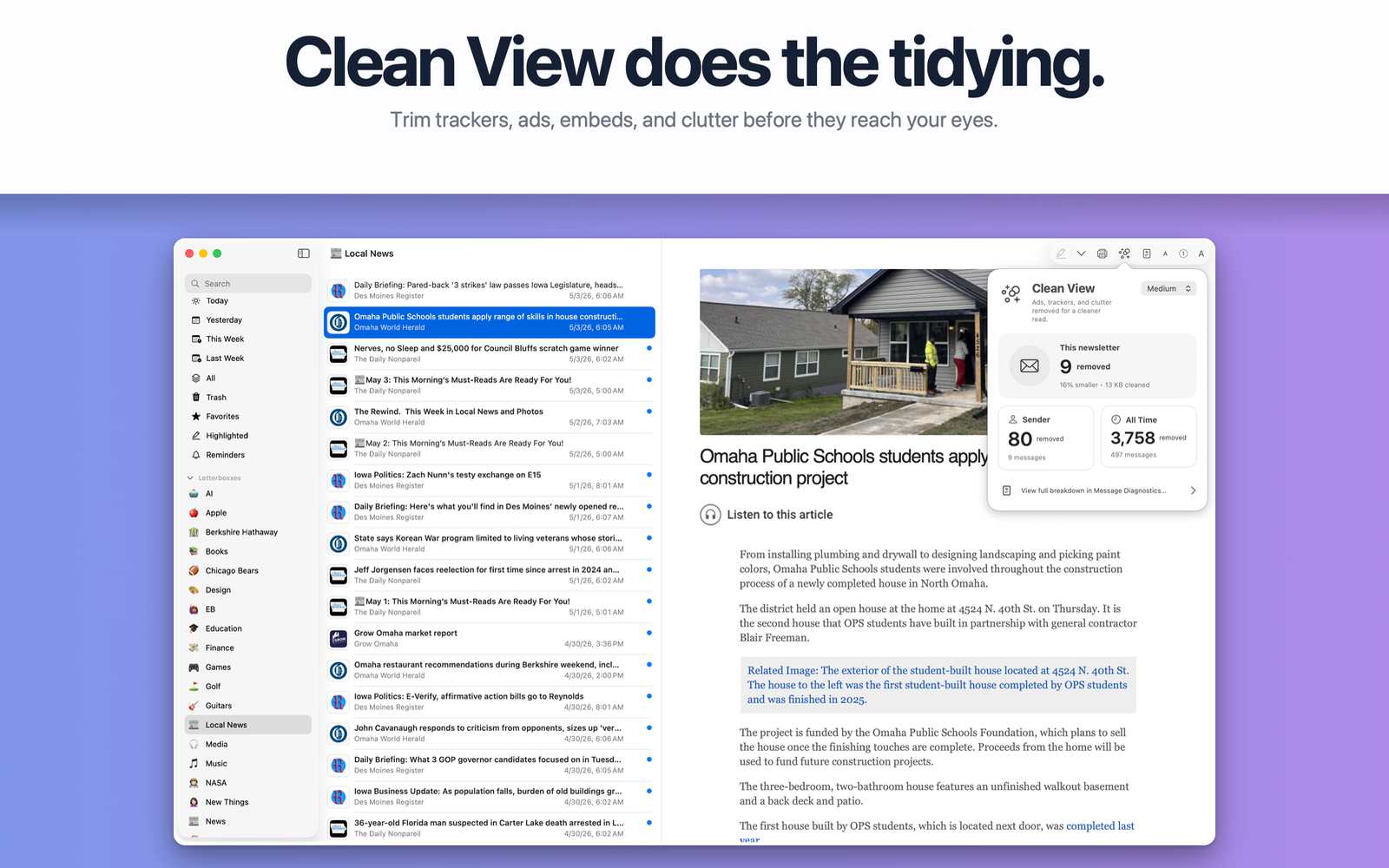 Letterboxx: Newsletter Reader screenshot