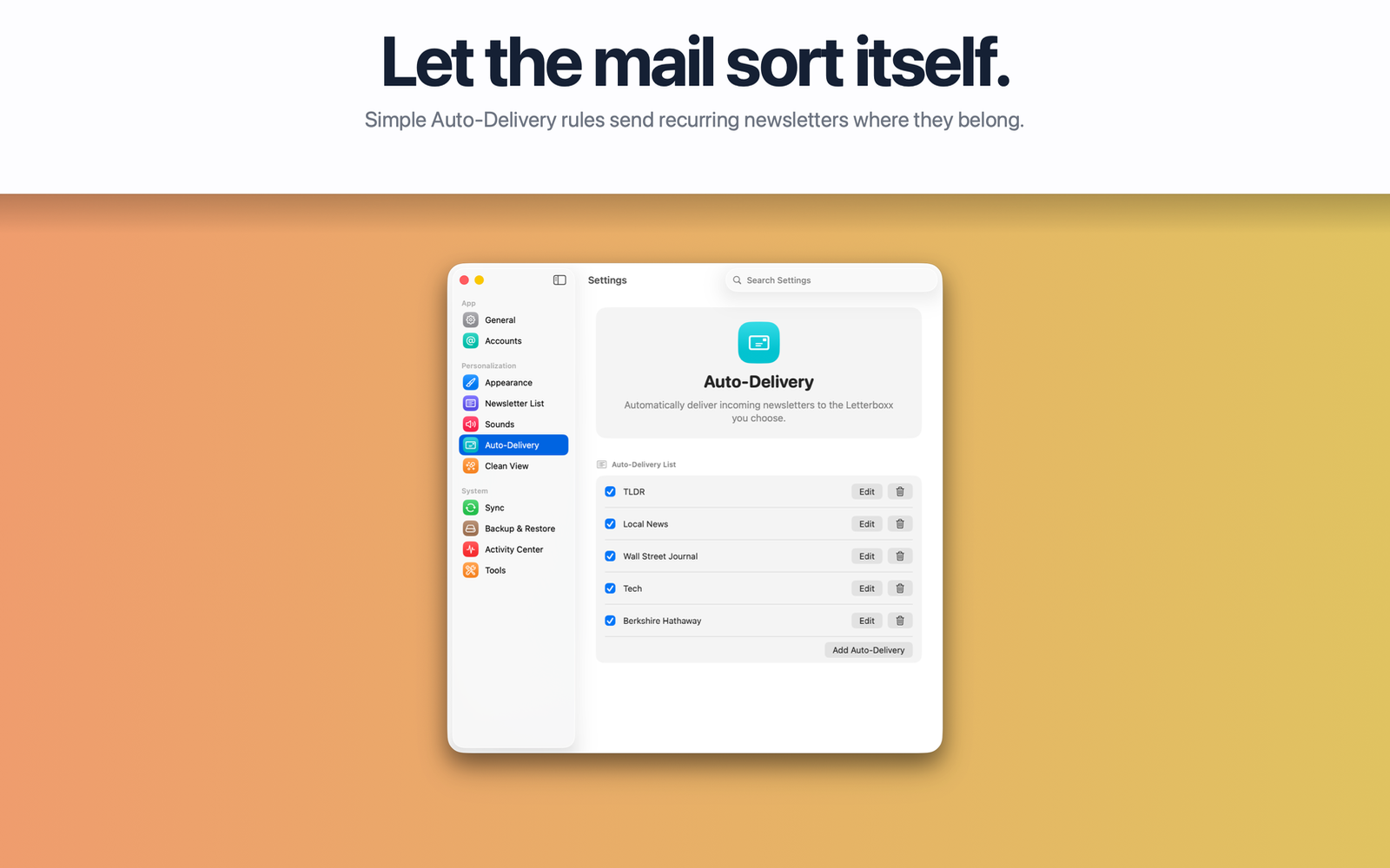 Letterboxx: Newsletter Reader screenshot