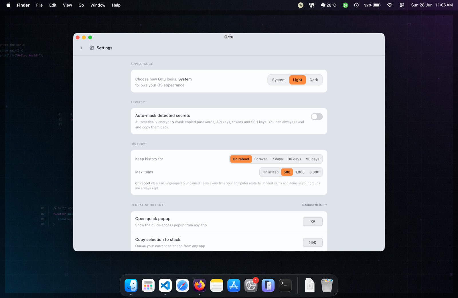 Ortu screenshot