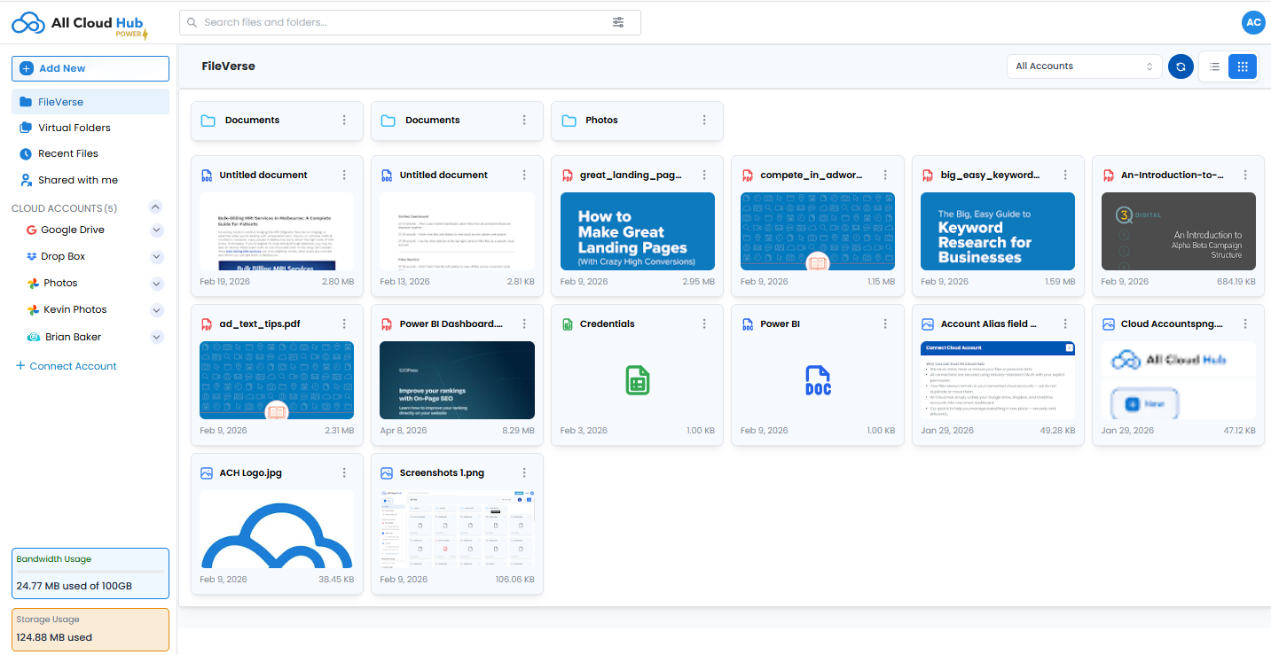 All Cloud Hub screenshot – image 1